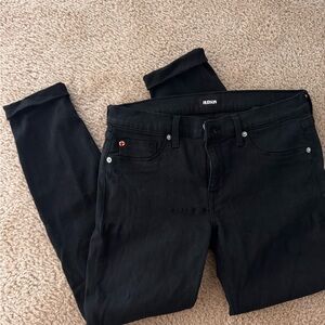 Hudson black Wash mid rise cuffed him Denim jeans
